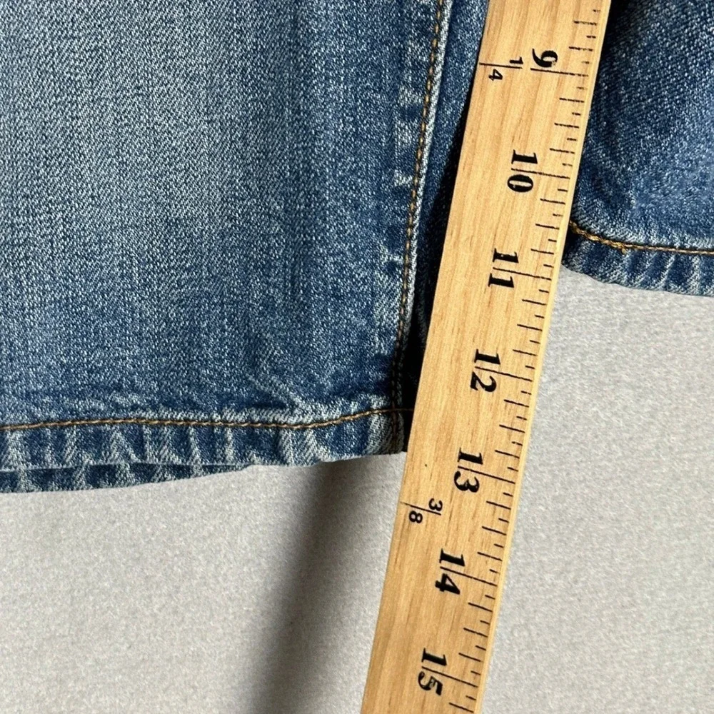 Levis 569 Shorts Mens 32 Blue Loose Straight Denim Distressed Skaker 5-Pocket